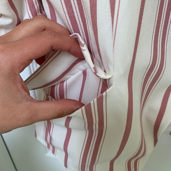 White and Pink Striped Blazer - Picture 5 of 7